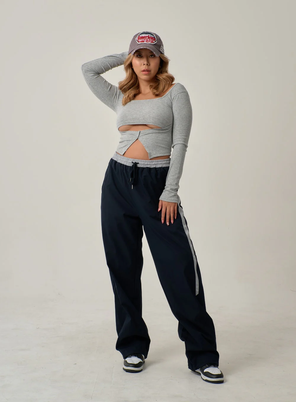 Sexy Square Neck Front Hole Top IN22 - Image 4