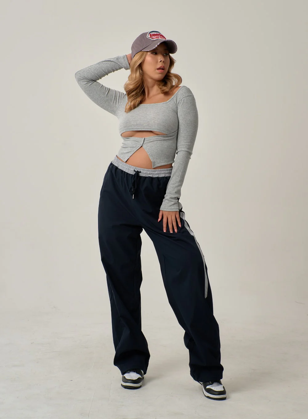 Sexy Square Neck Front Hole Top IN22 - Image 5