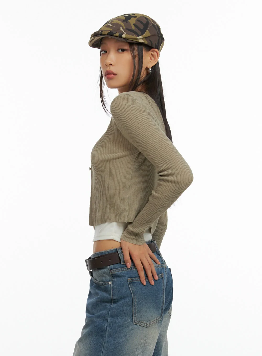 Sheer Buttoned Cardigan IL409 - Image 4