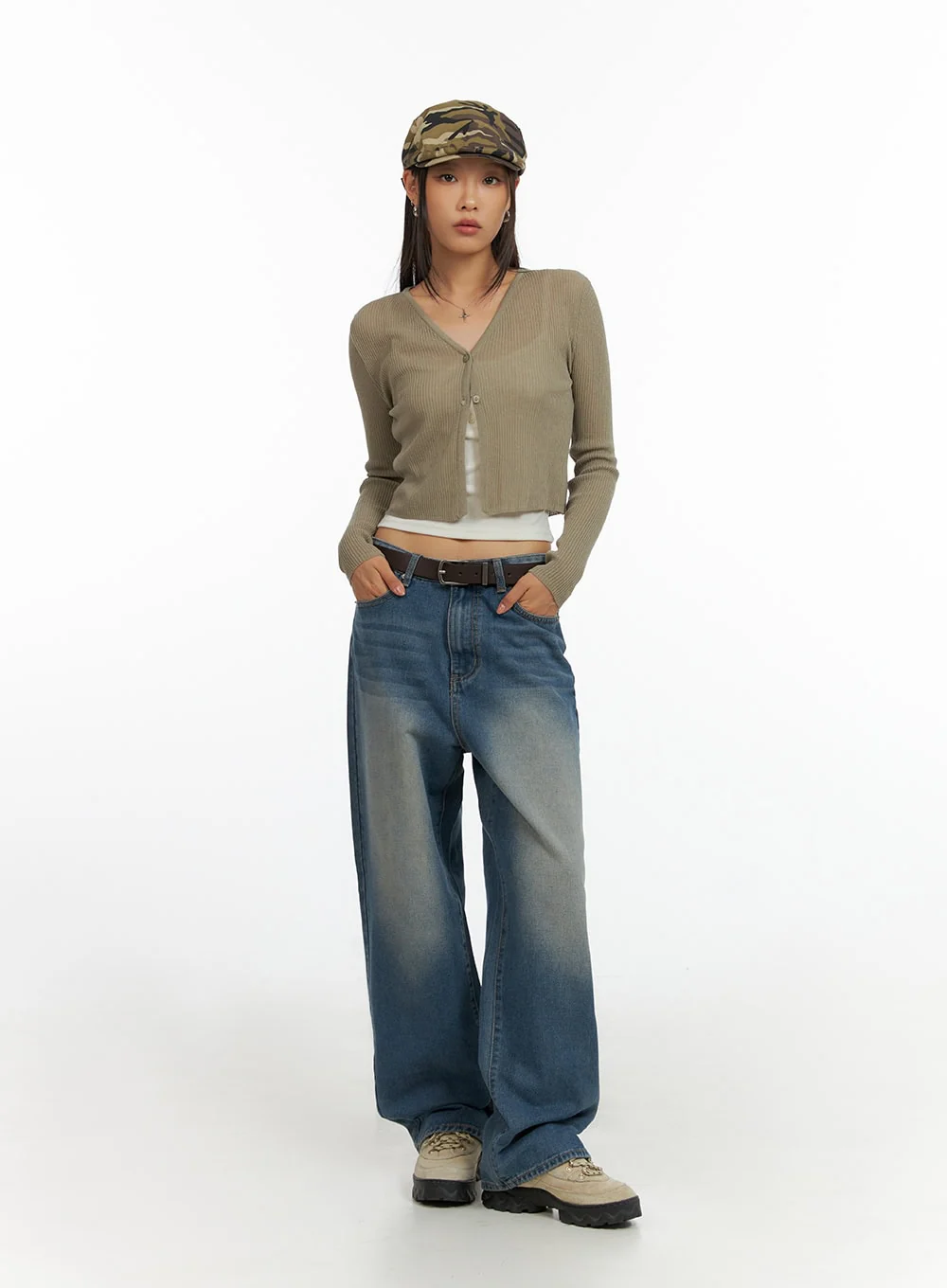 Sheer Buttoned Cardigan IL409 - Image 5