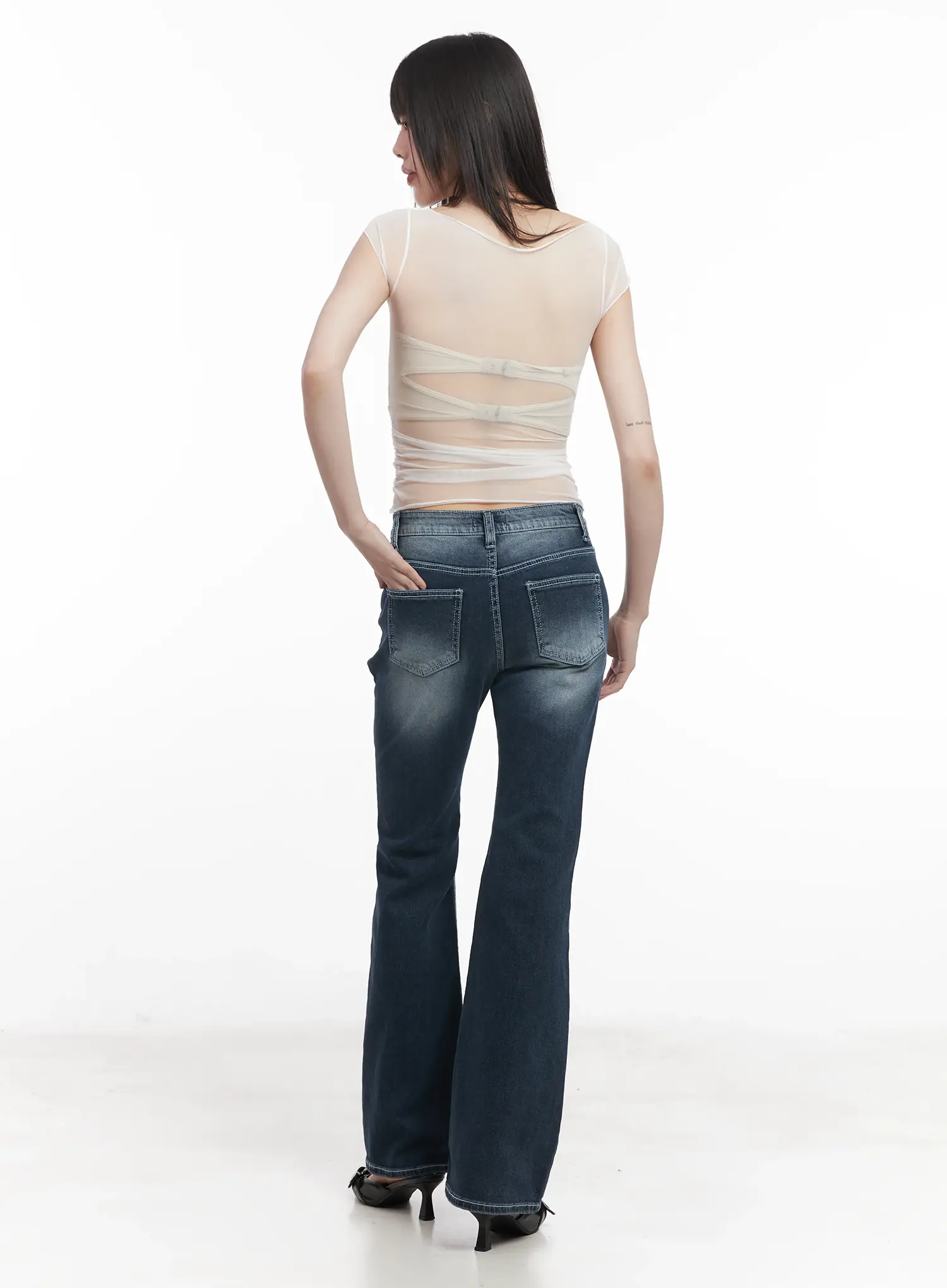 Sheer Chic Crop Tee CU518 - Image 6