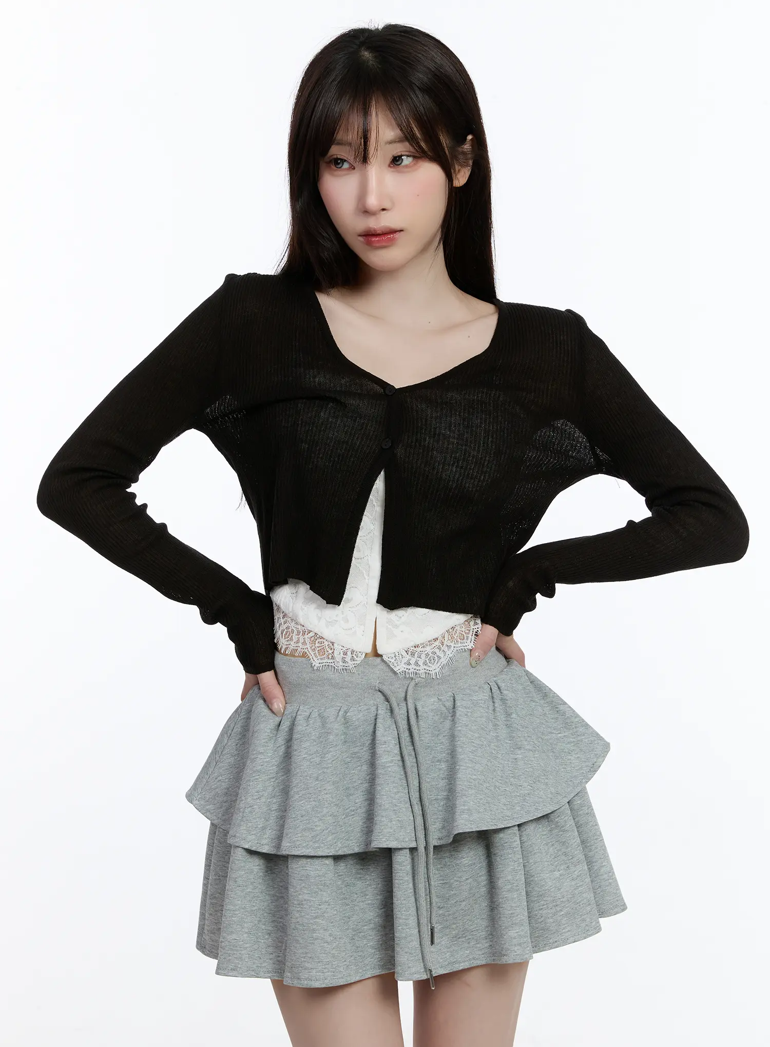 Sheer Linen Cardigan CA501