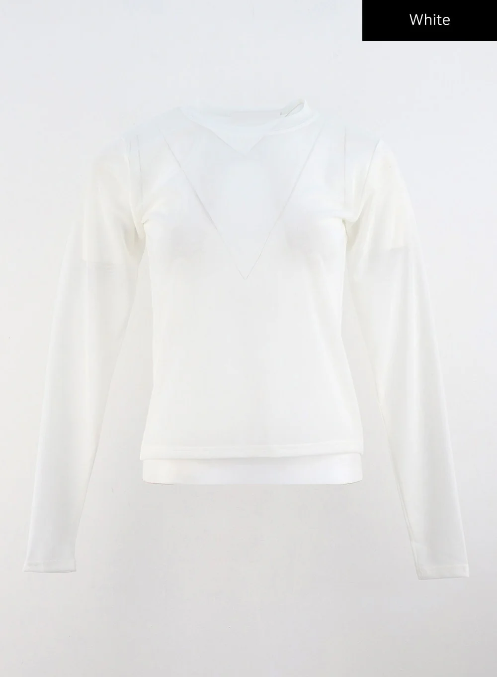 Sheer Long Sleeve Top CS302 - Image 13