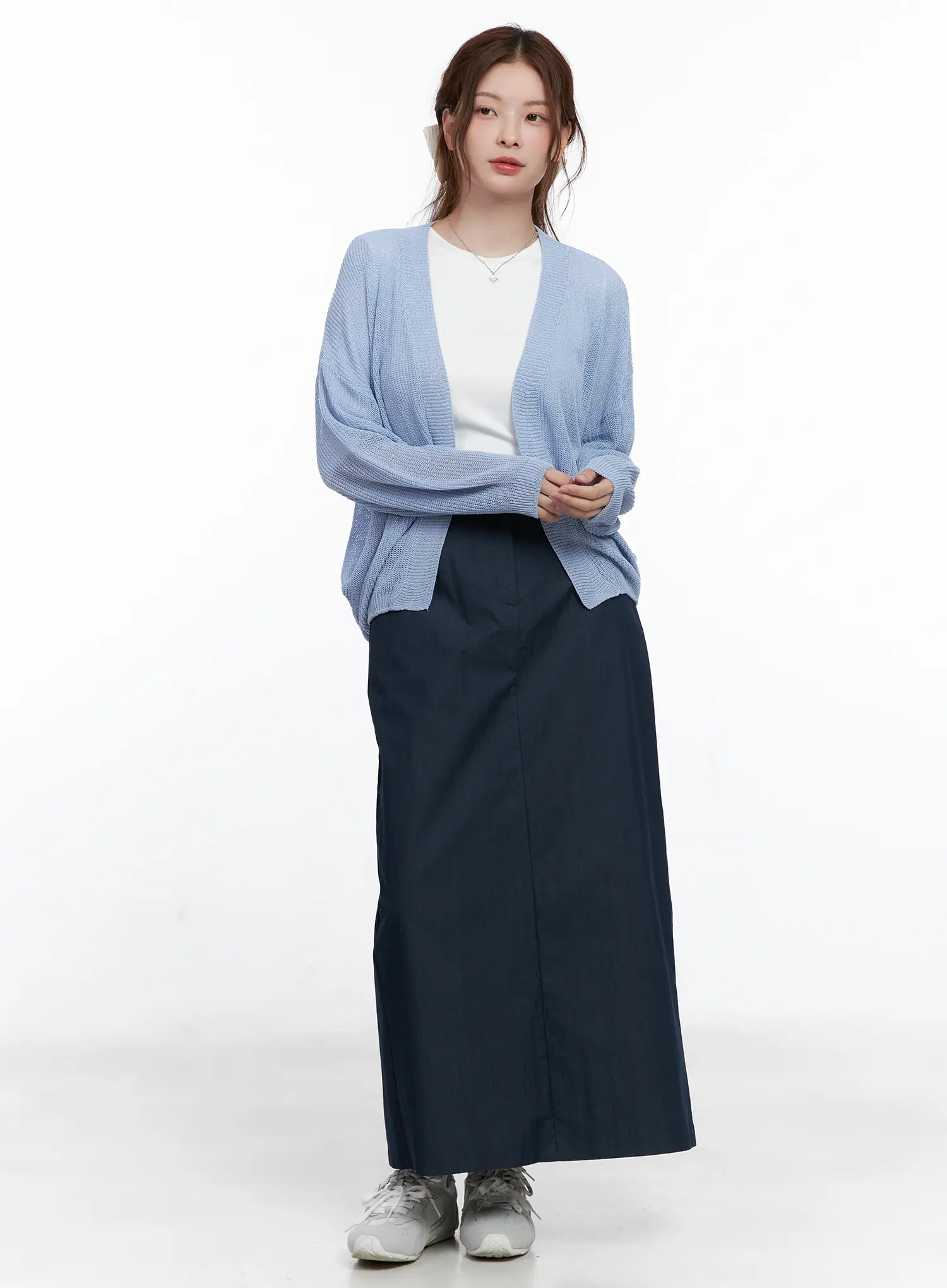 Sheer Loose-Fit Cardigan CG521 - Image 2