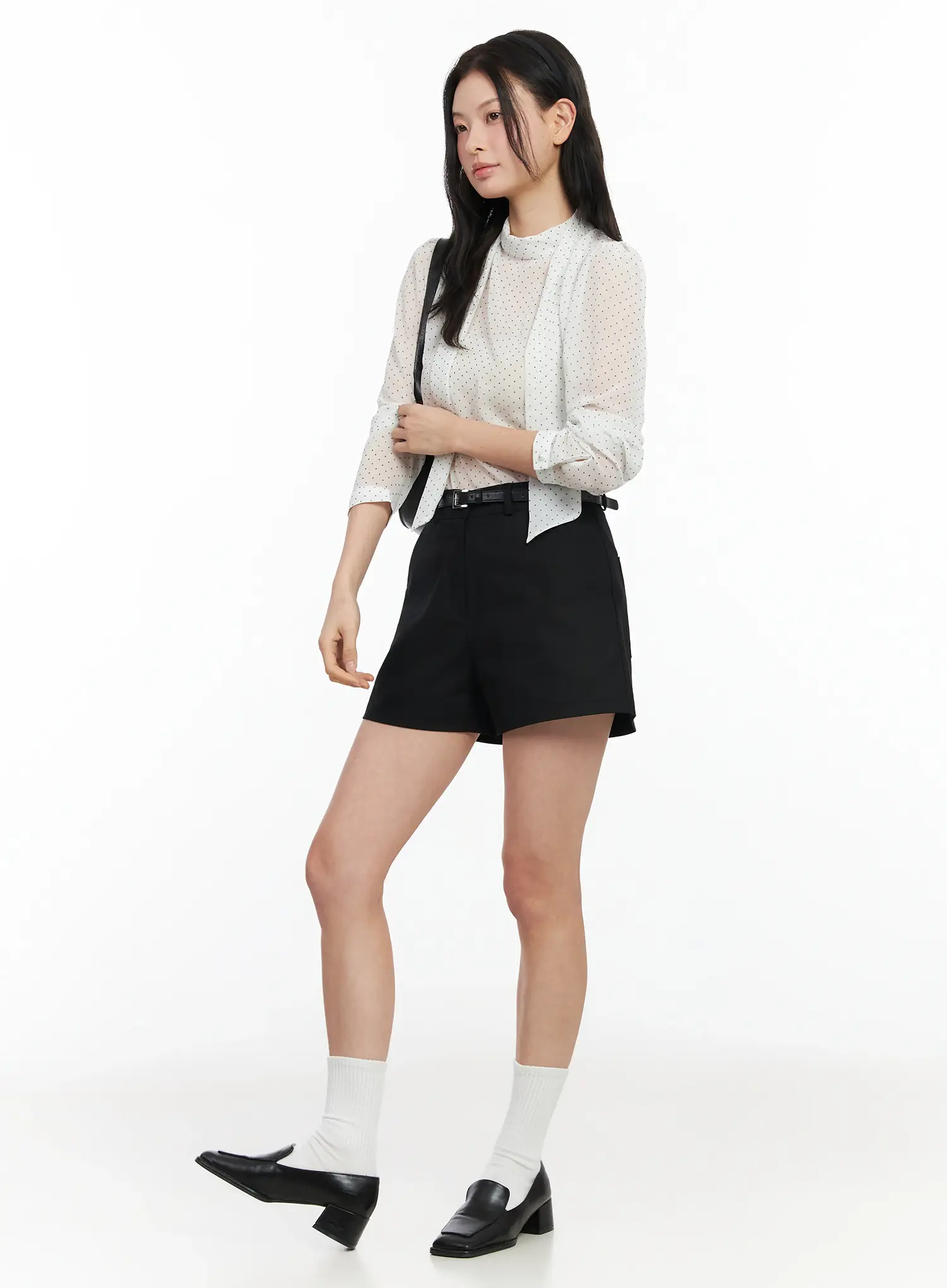 Sheer Polka Dot Blouse IM524 - Image 10