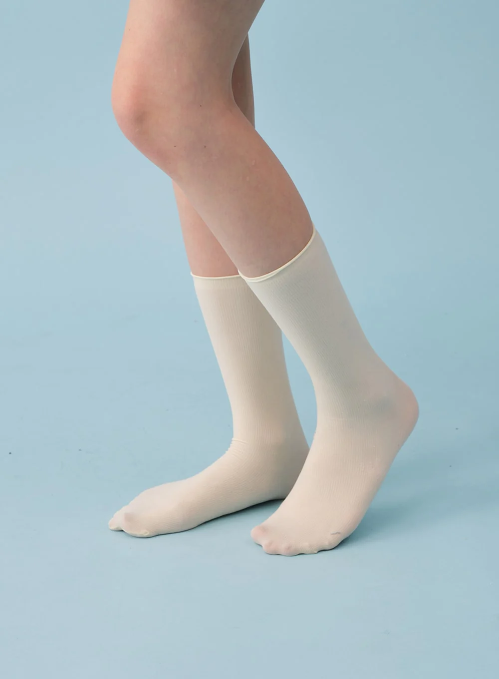 Sheer Ribbed Socks BY27 - Image 10