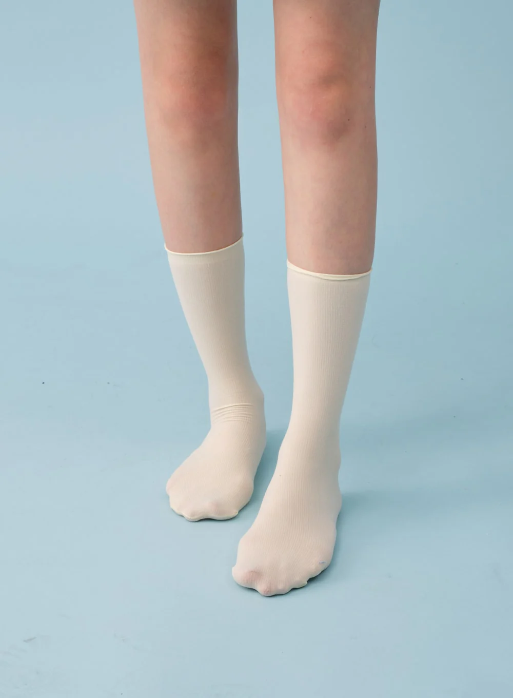 Sheer Ribbed Socks BY27 - Image 9