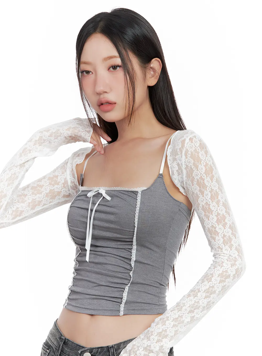 Sheer Rose Bolero Cardigan CL508 - Image 9