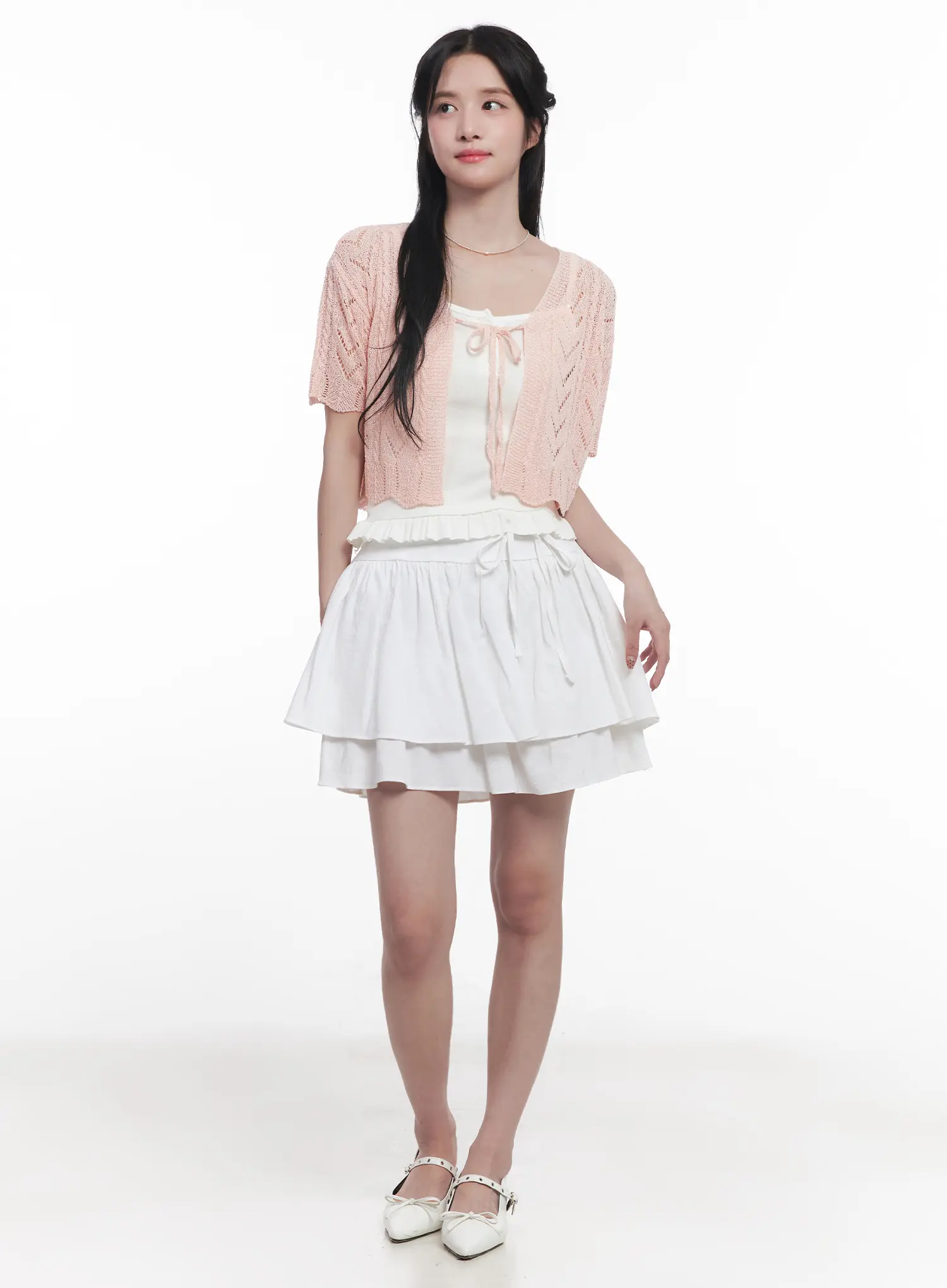 Sheer Short-Sleeve Cardigan CU523 - Image 6