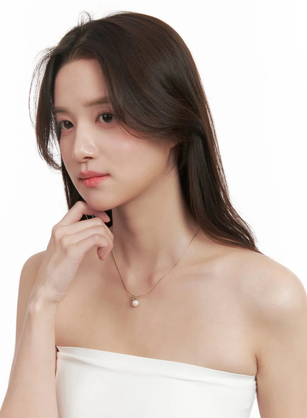 Shine Pearl-Point Necklace IJ516 - Image 4