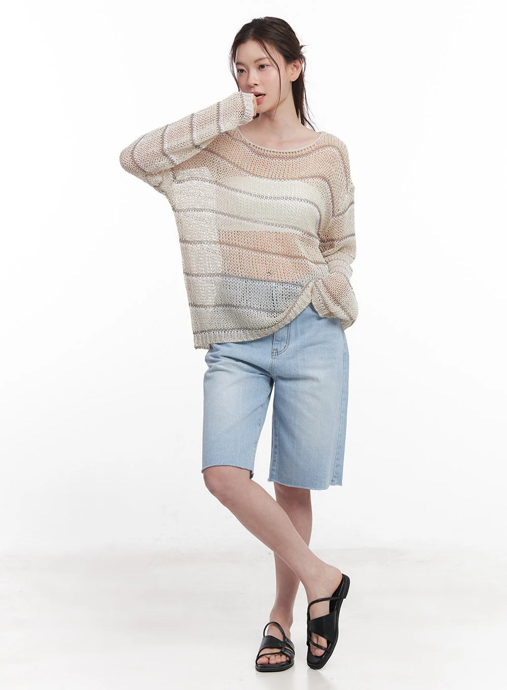 Shira Wide-Fit Baggy Jorts CY519 - Image 3