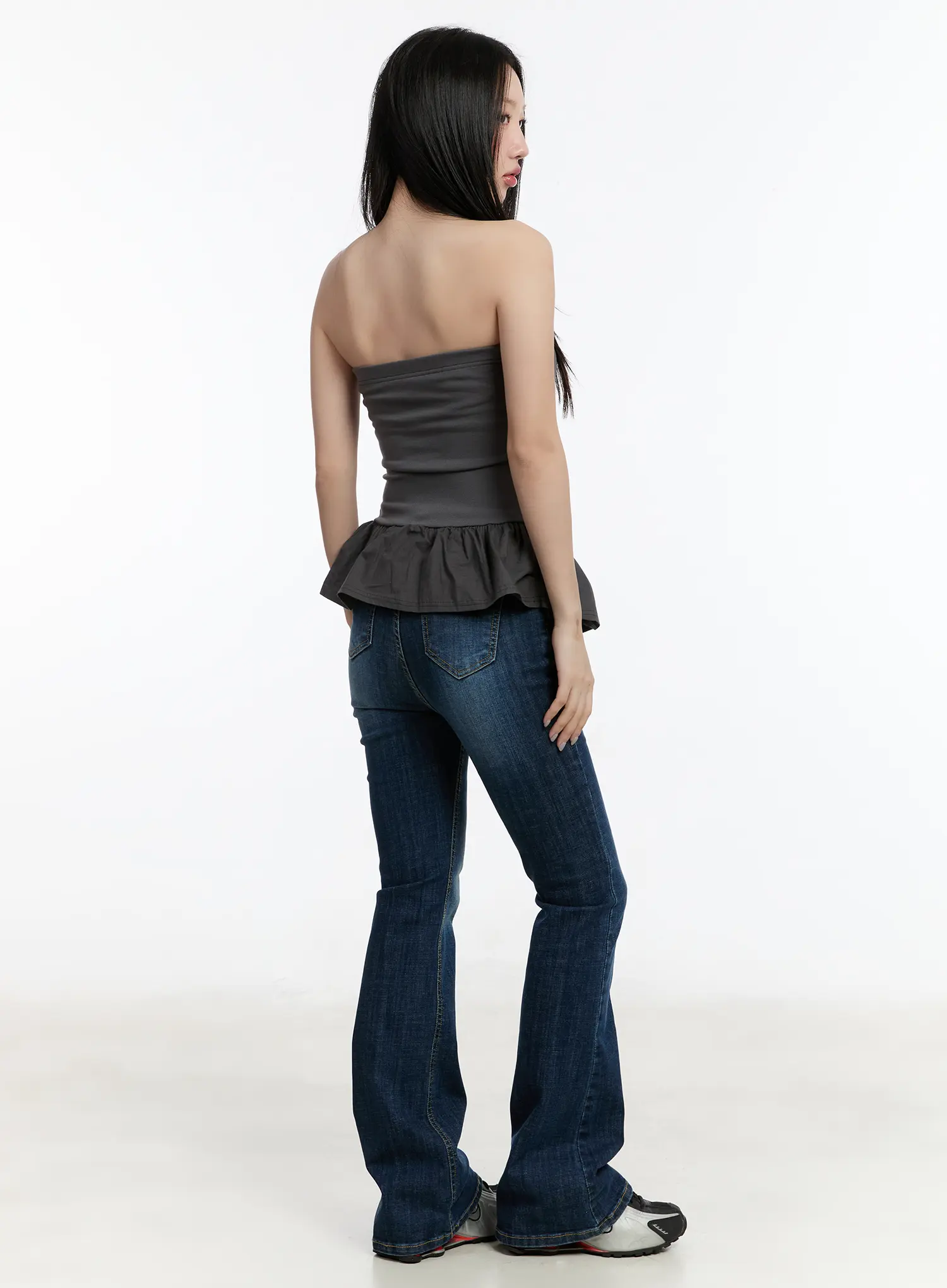 Shirred Flare Tube Top CM511 - Image 5
