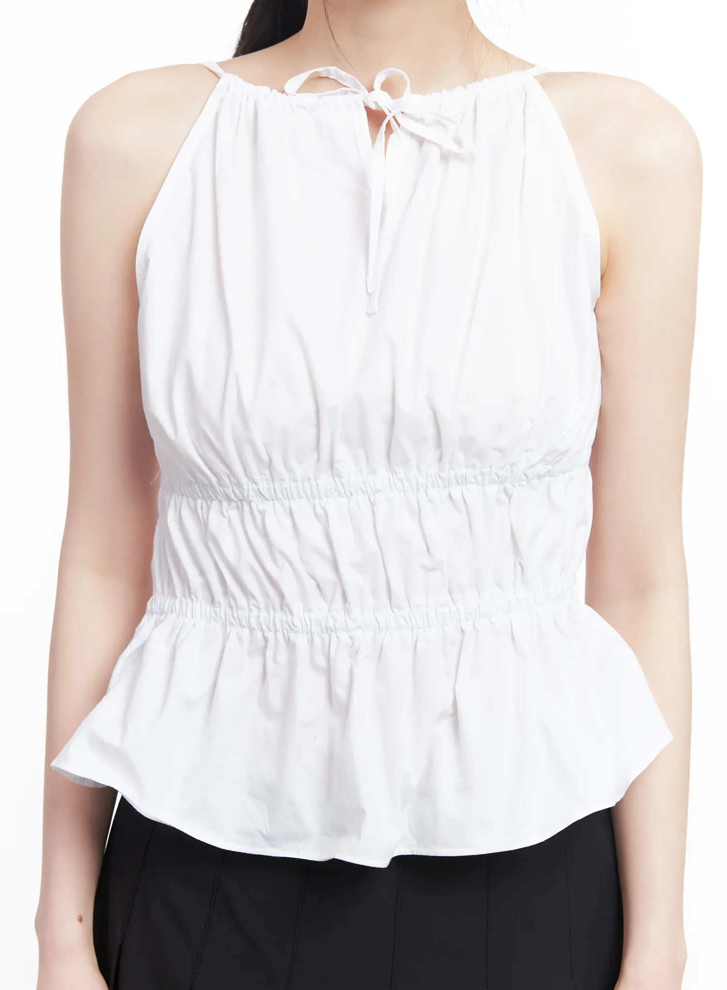 Shirred Halter-Neck Blouse CU510 - Image 5