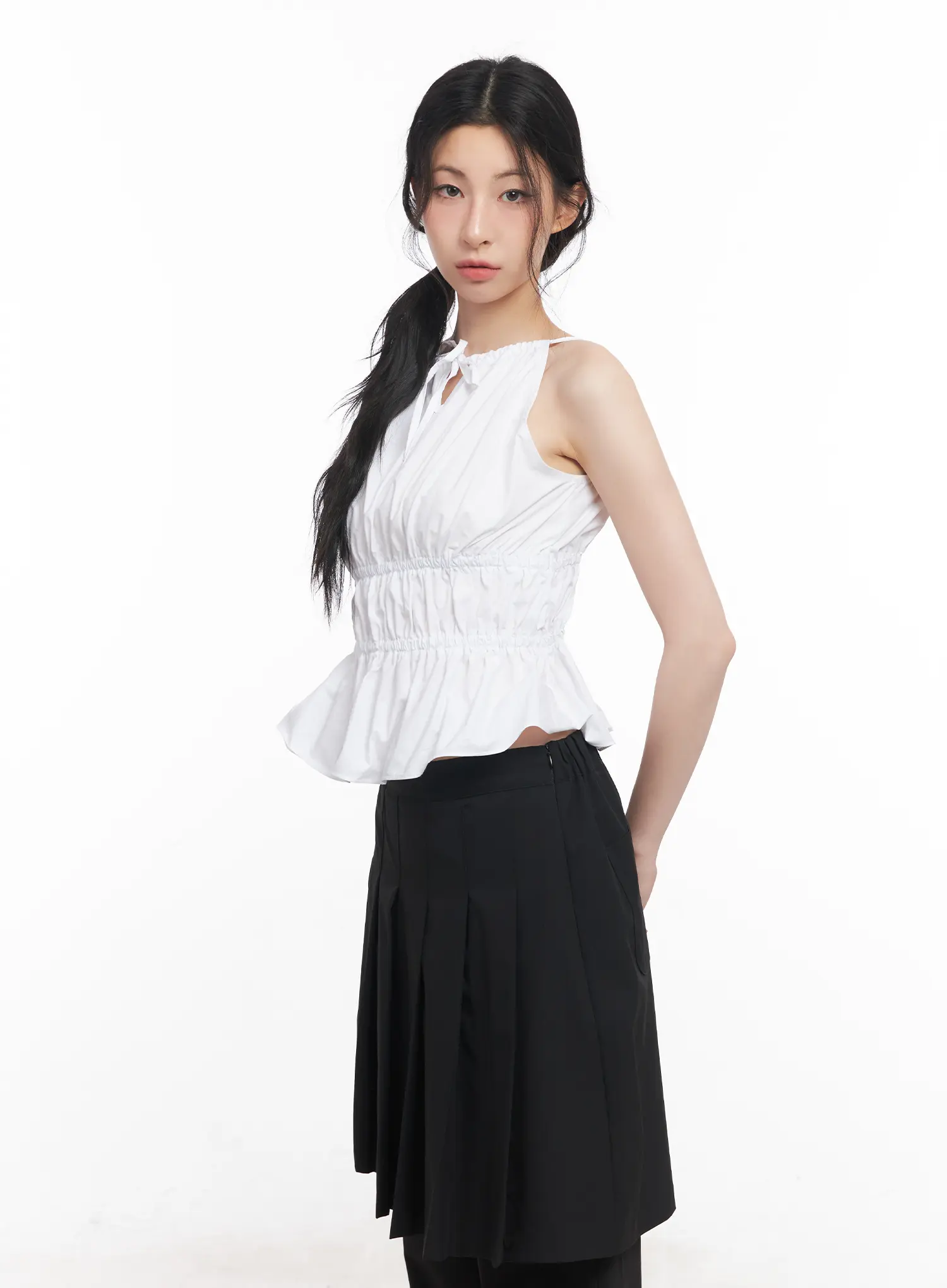 Shirred Halter-Neck Blouse CU510 - Image 6
