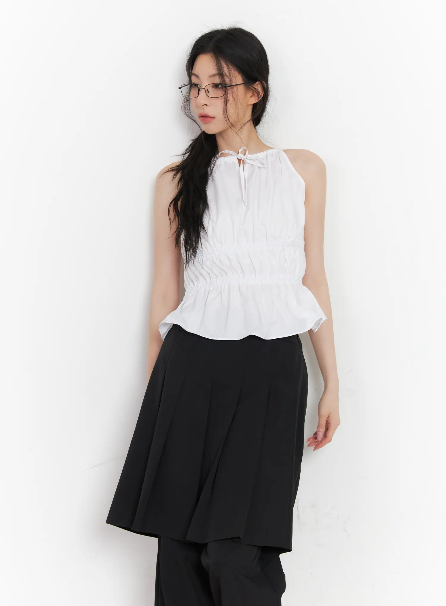 Shirred Halter-Neck Blouse CU510 - Image 9