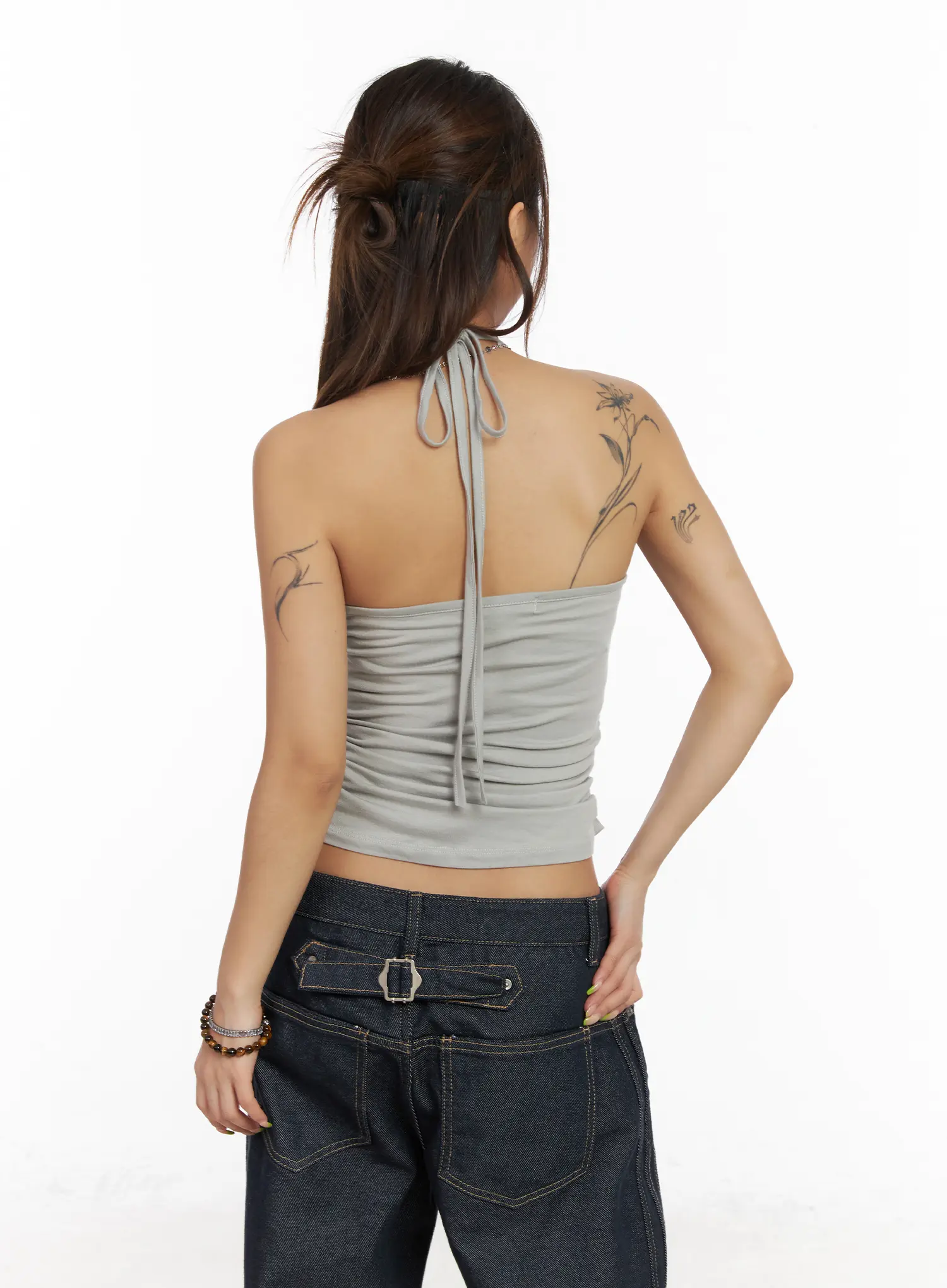 Shirred Halter Tank Top CM525 - Image 9