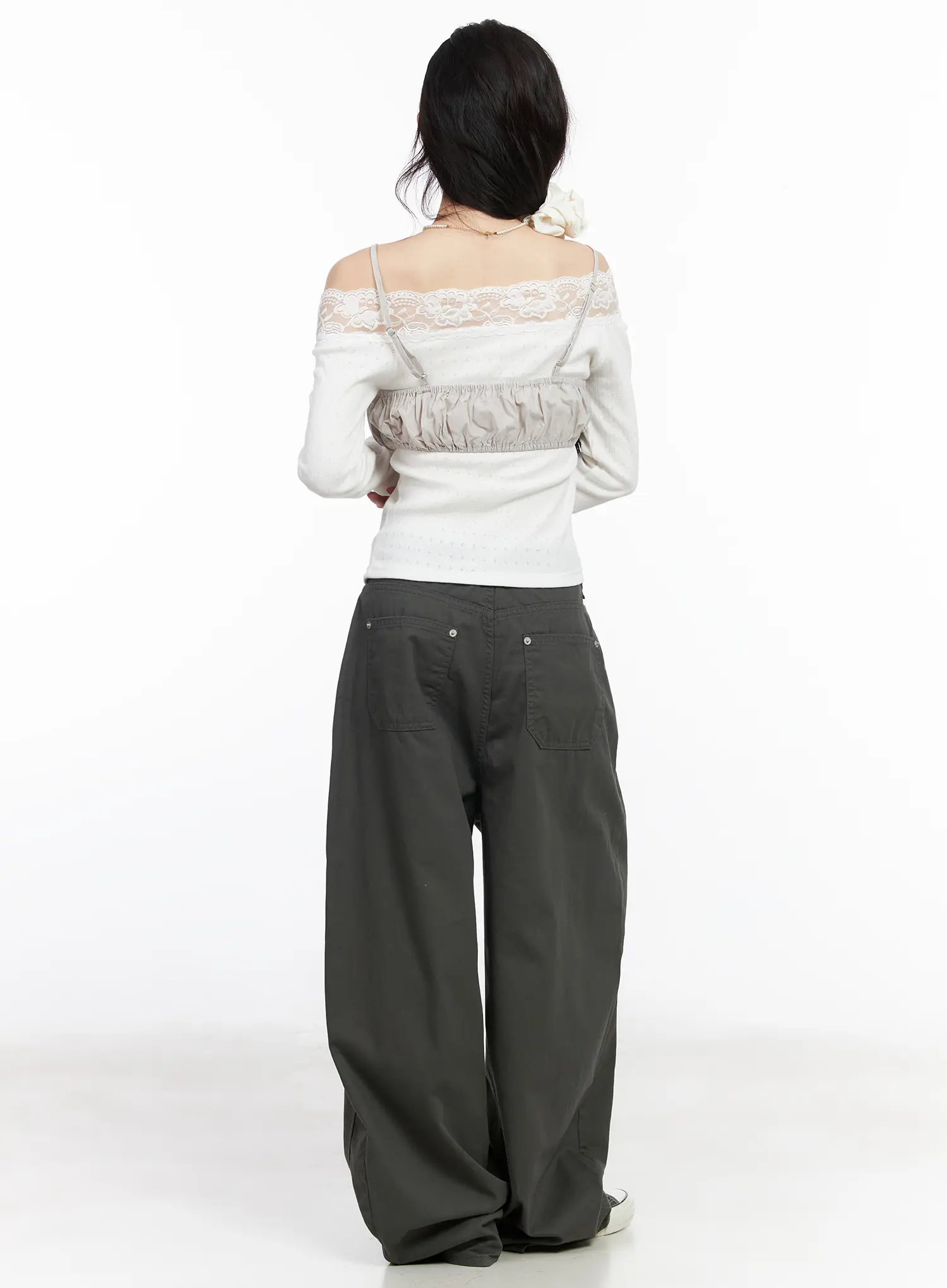 Shirred Micro Bustier Top CM518 - Image 5
