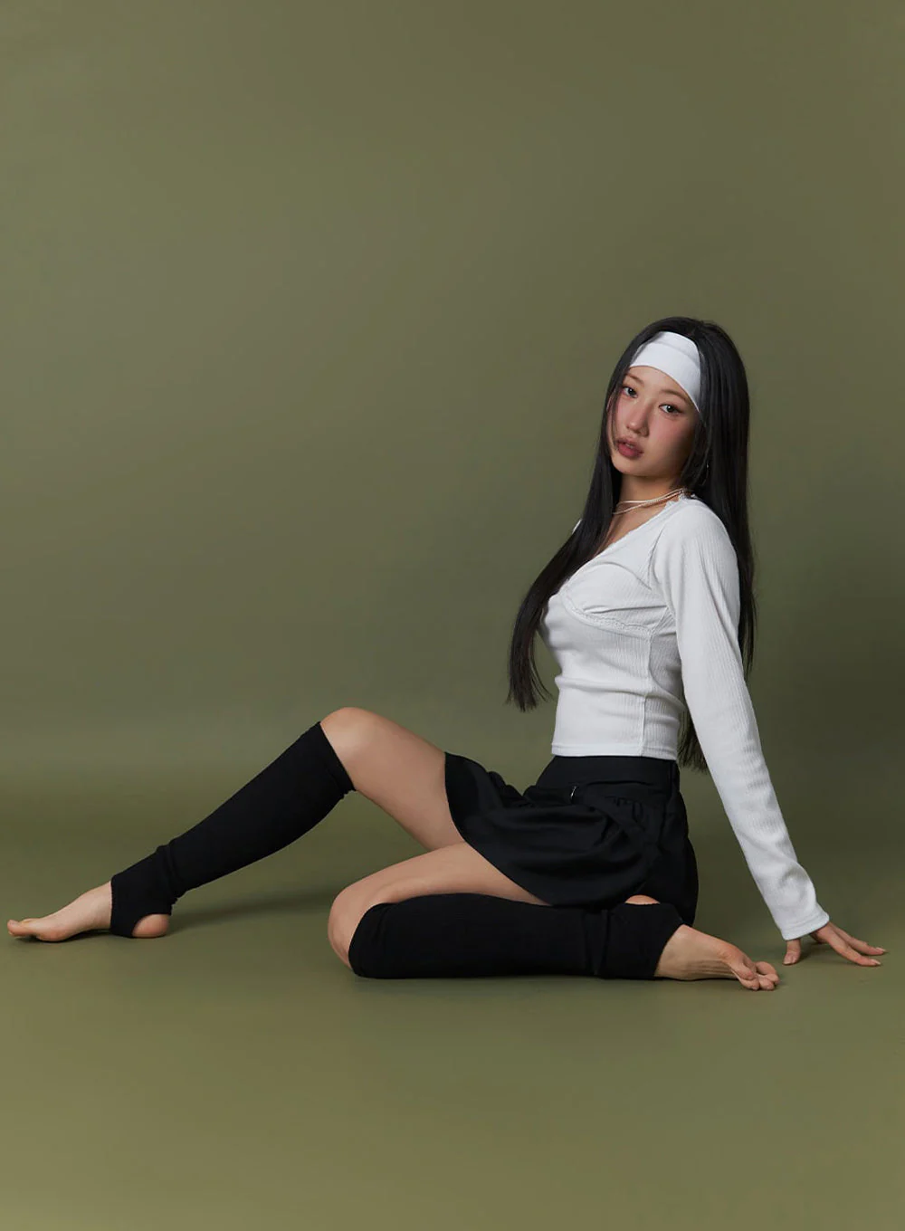 Shirred Mini Skirt IF510