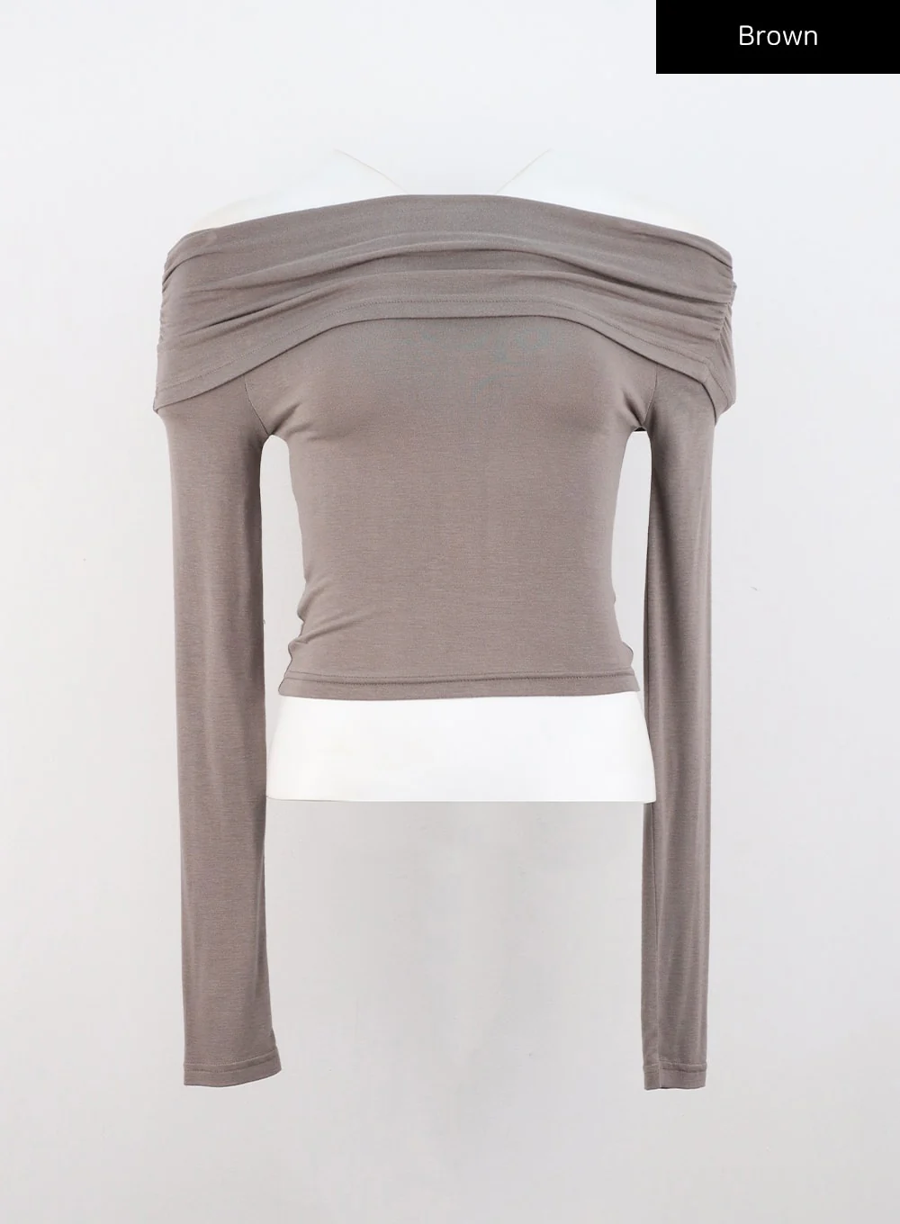Shirred Off-Shoulder Crop Top CS320 - Image 12