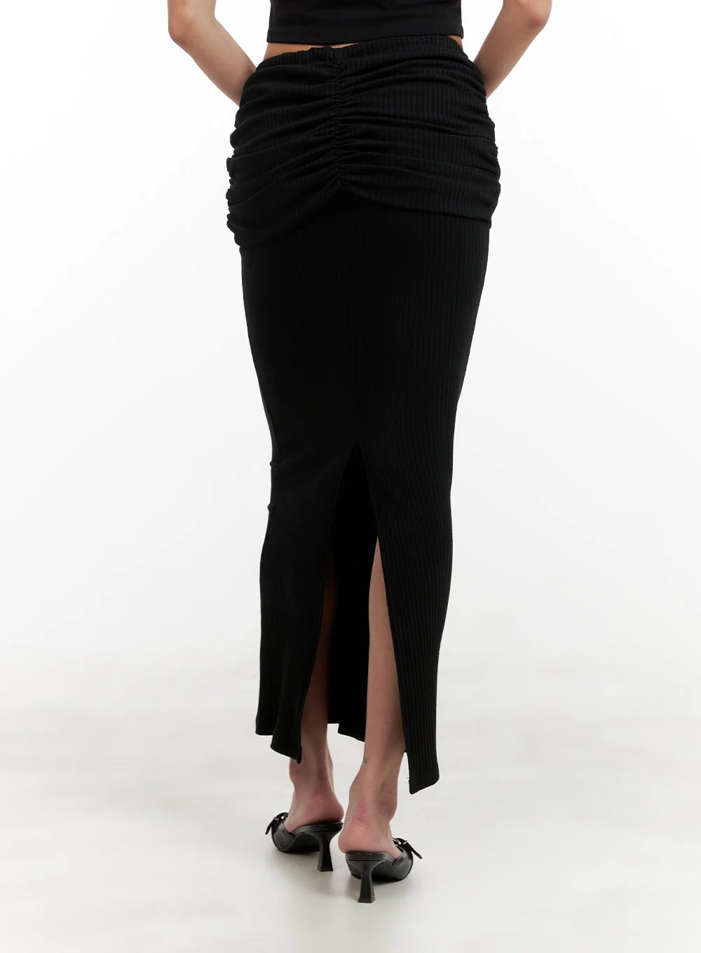 Shirred Sporty Maxi Skirt CY402 - Image 7