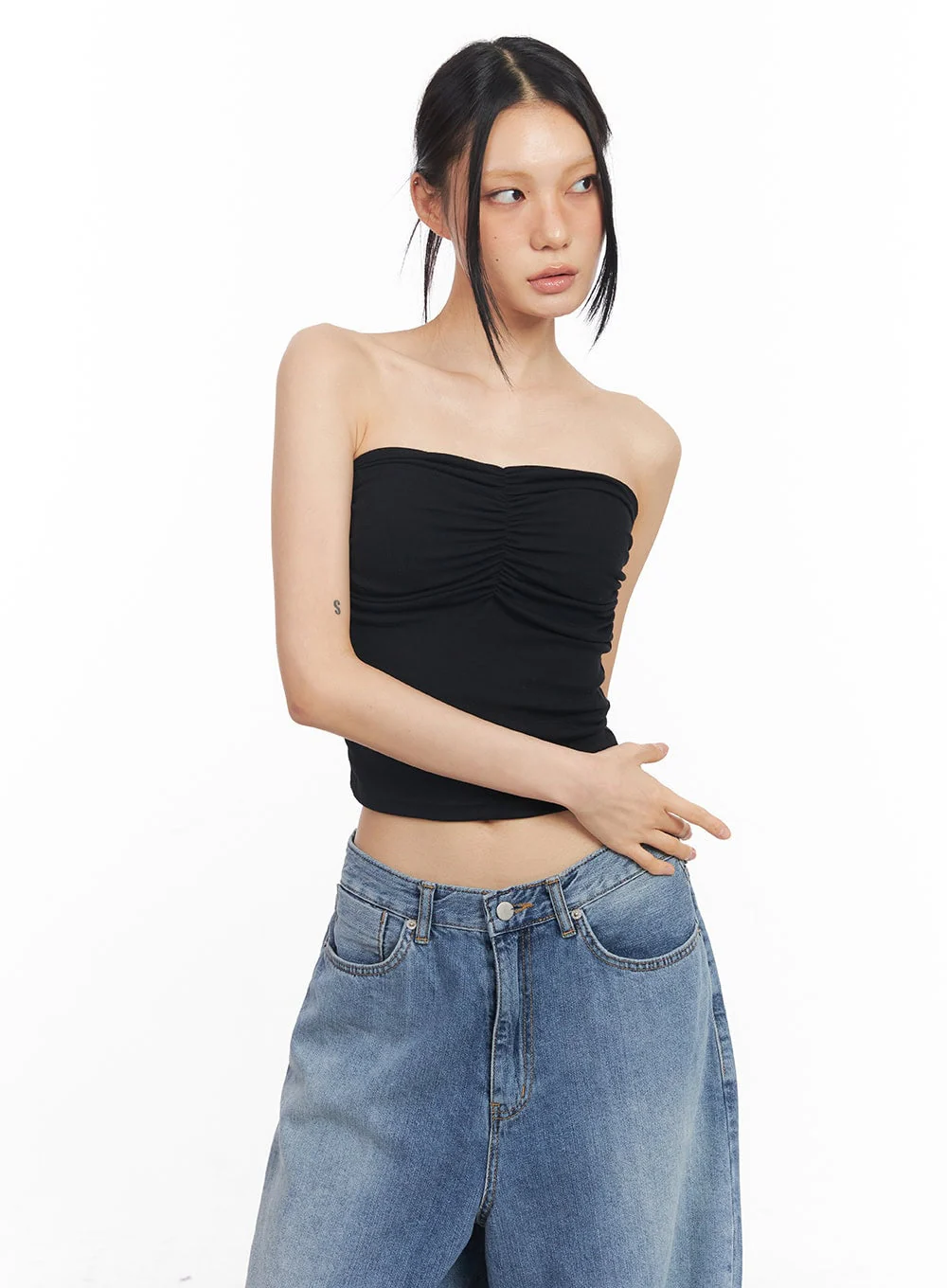 Shirring Padded Tube Top CY528 - Image 10