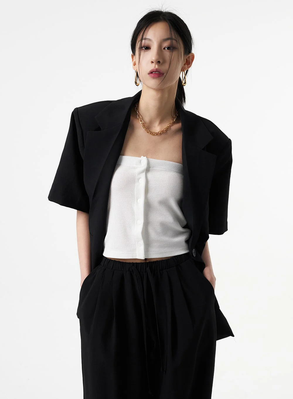 Short Sleeve Jacket IA326 - Image 10