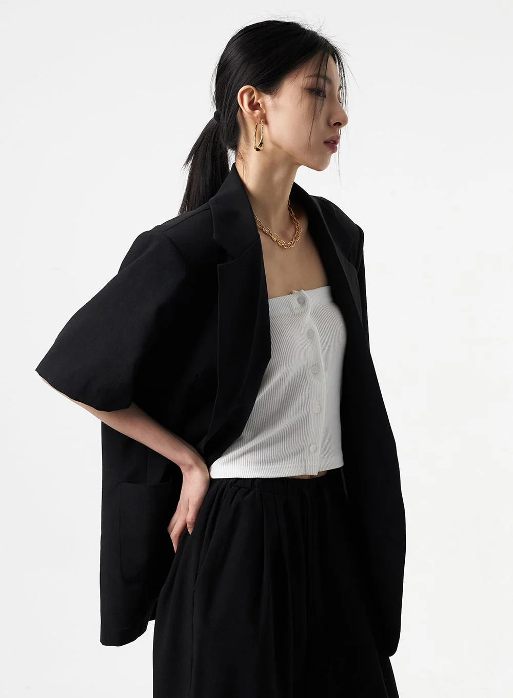 Short Sleeve Jacket IA326 - Image 12