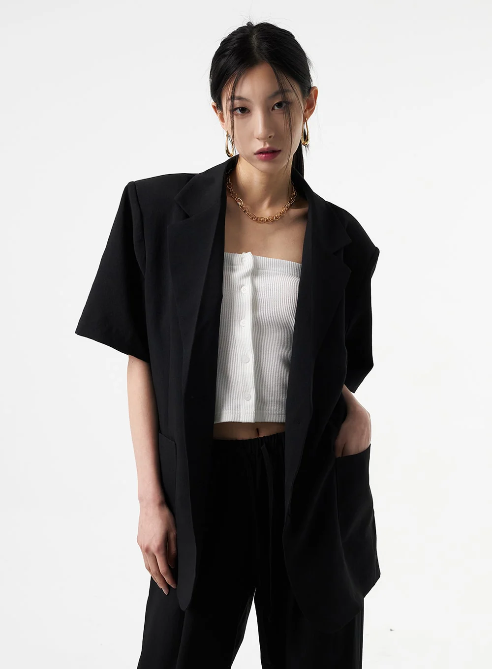 Short Sleeve Jacket IA326 - Image 6