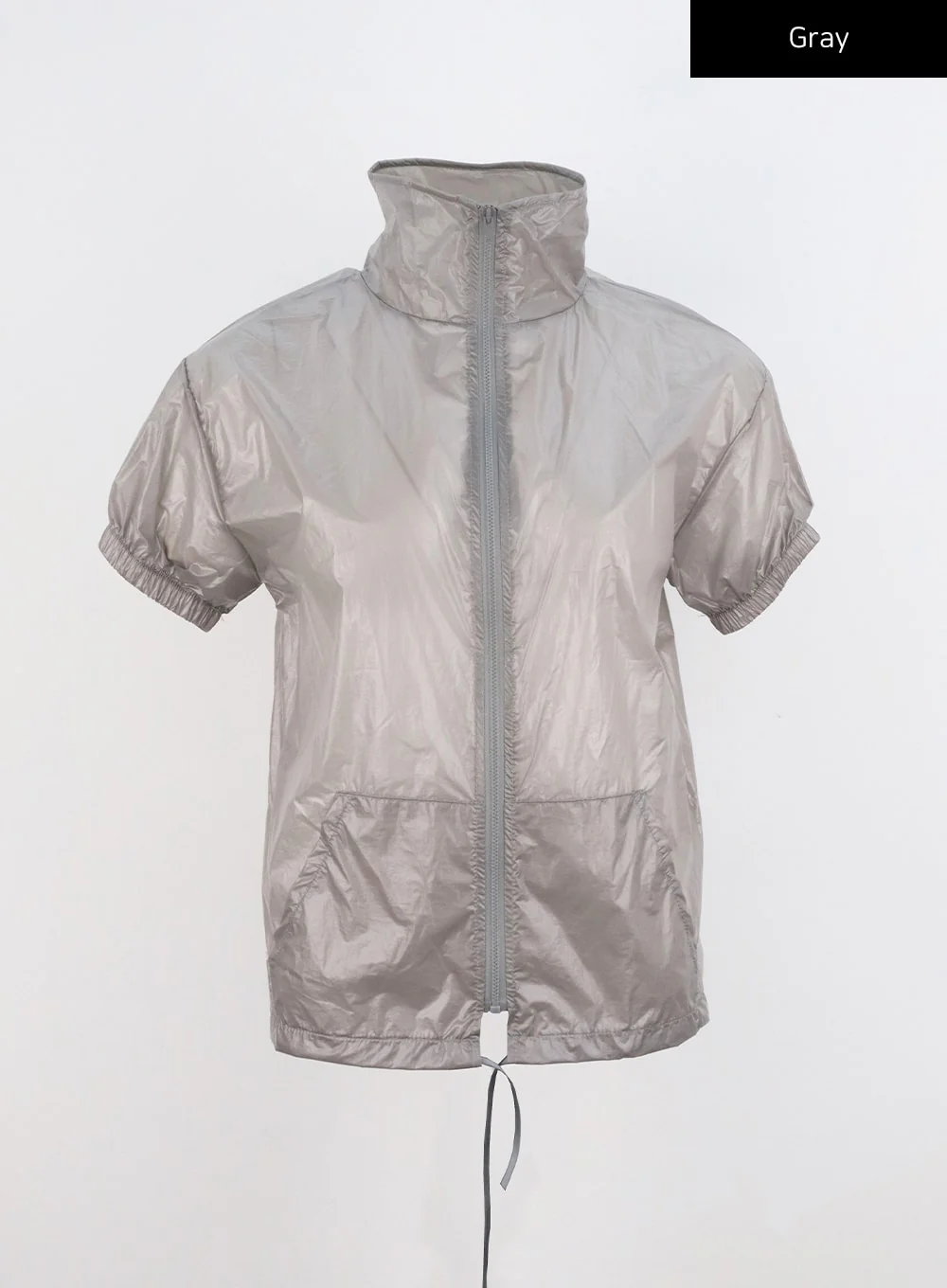 Short Sleeve Nylon Zip-Up CL319 - Image 15
