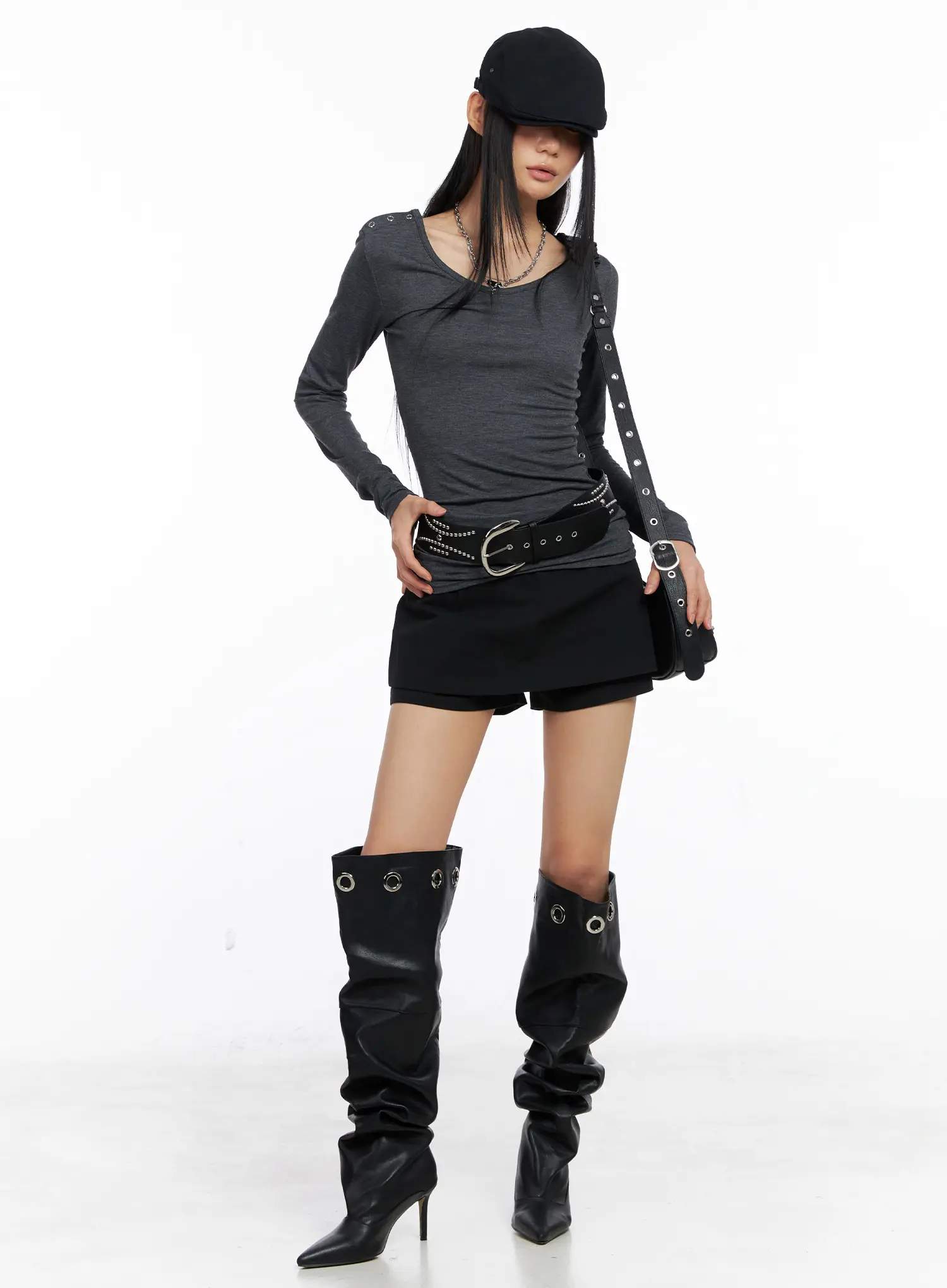 Shoulder Snap Detail Long Sleeve CS509 - Image 7