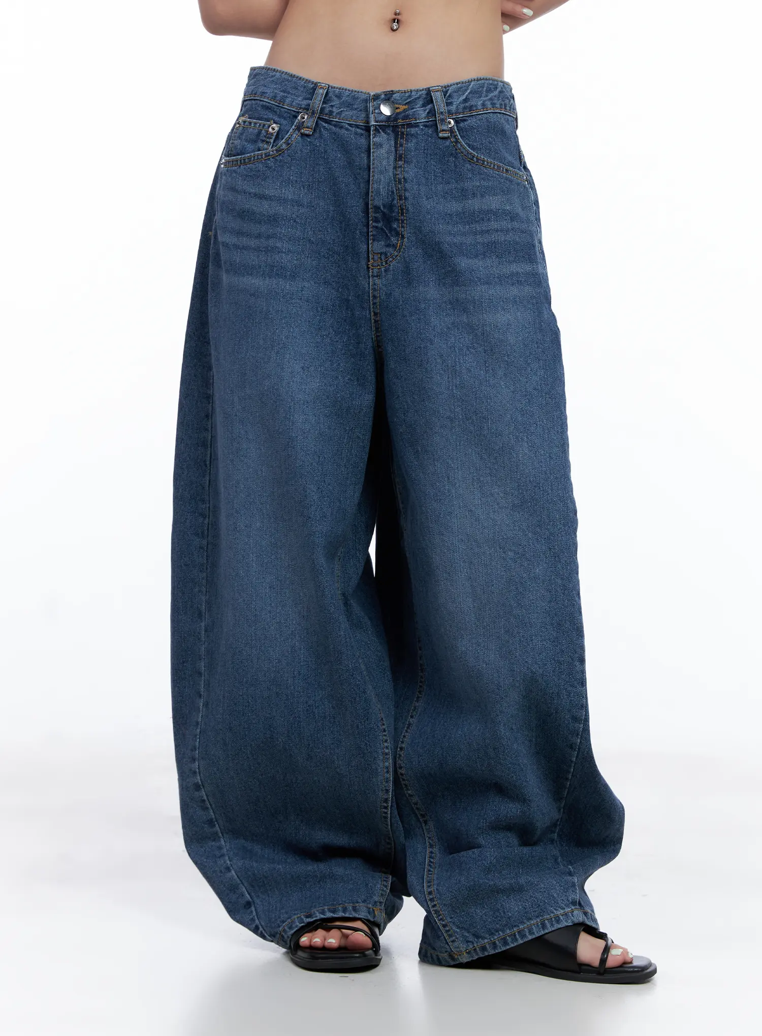 Shuhua Washed Wide-Leg Denim Jeans CL510 - Image 12