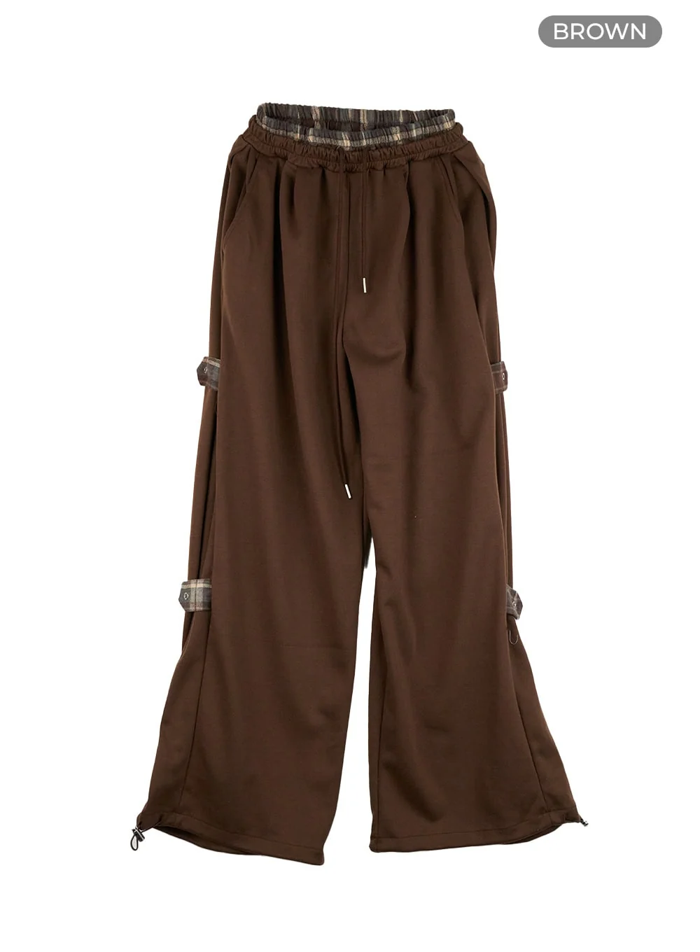 Side Buckle Oversized Sweatpants CG423 - Image 10