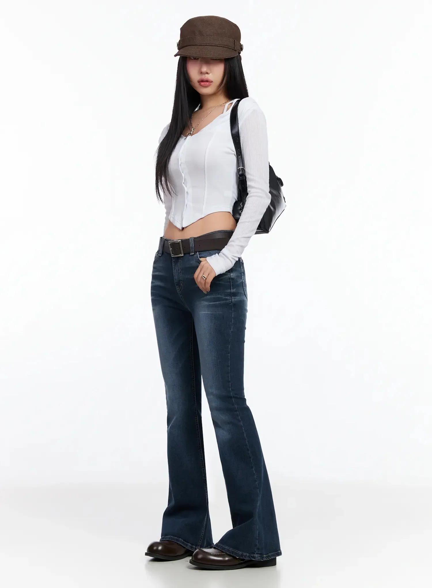Side Corset Detail Shoulder Bag CA513 - Image 3