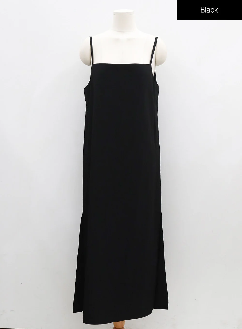 Side Shirring Sleeveless Strap Maxi Dress OG12 - Image 24