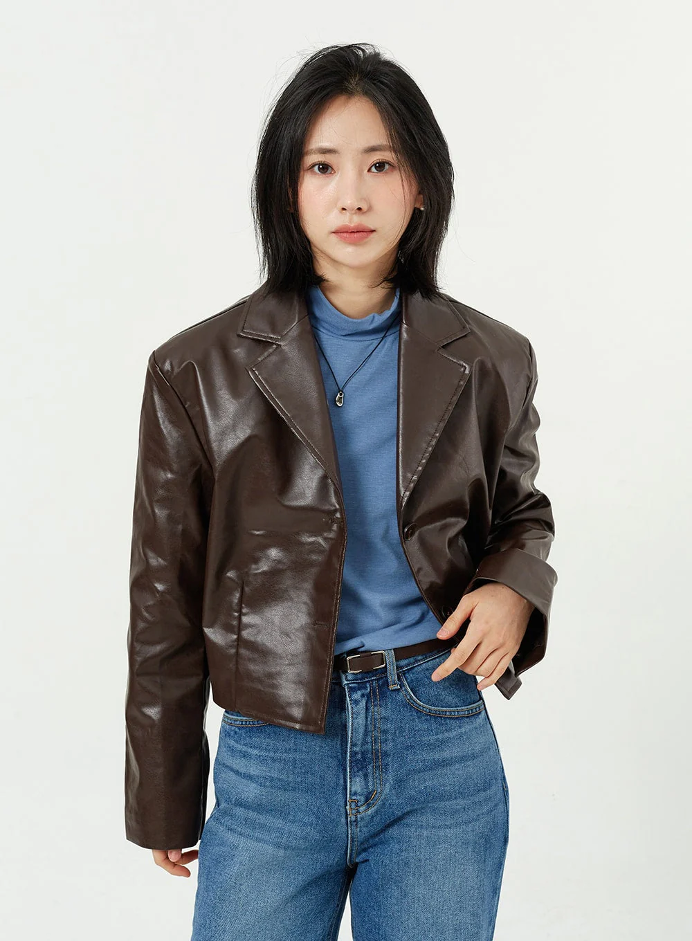 Side Slit Jeans OM308 - Image 13