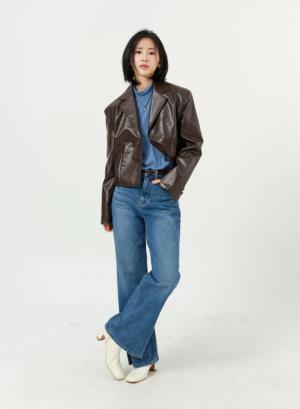 Side Slit Jeans OM308 - Image 2