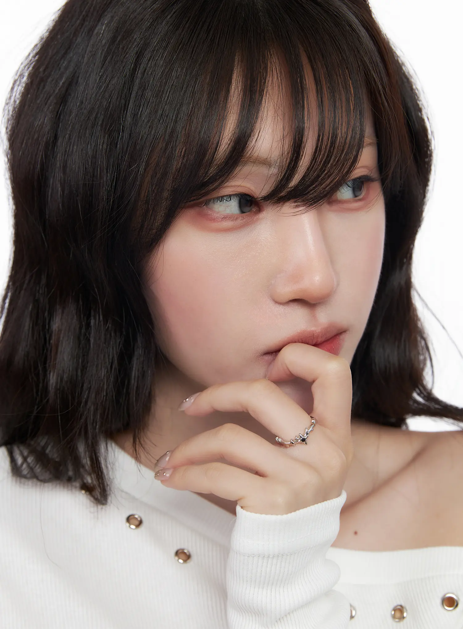 Simple Black Cubic Ring CF525 - Image 3