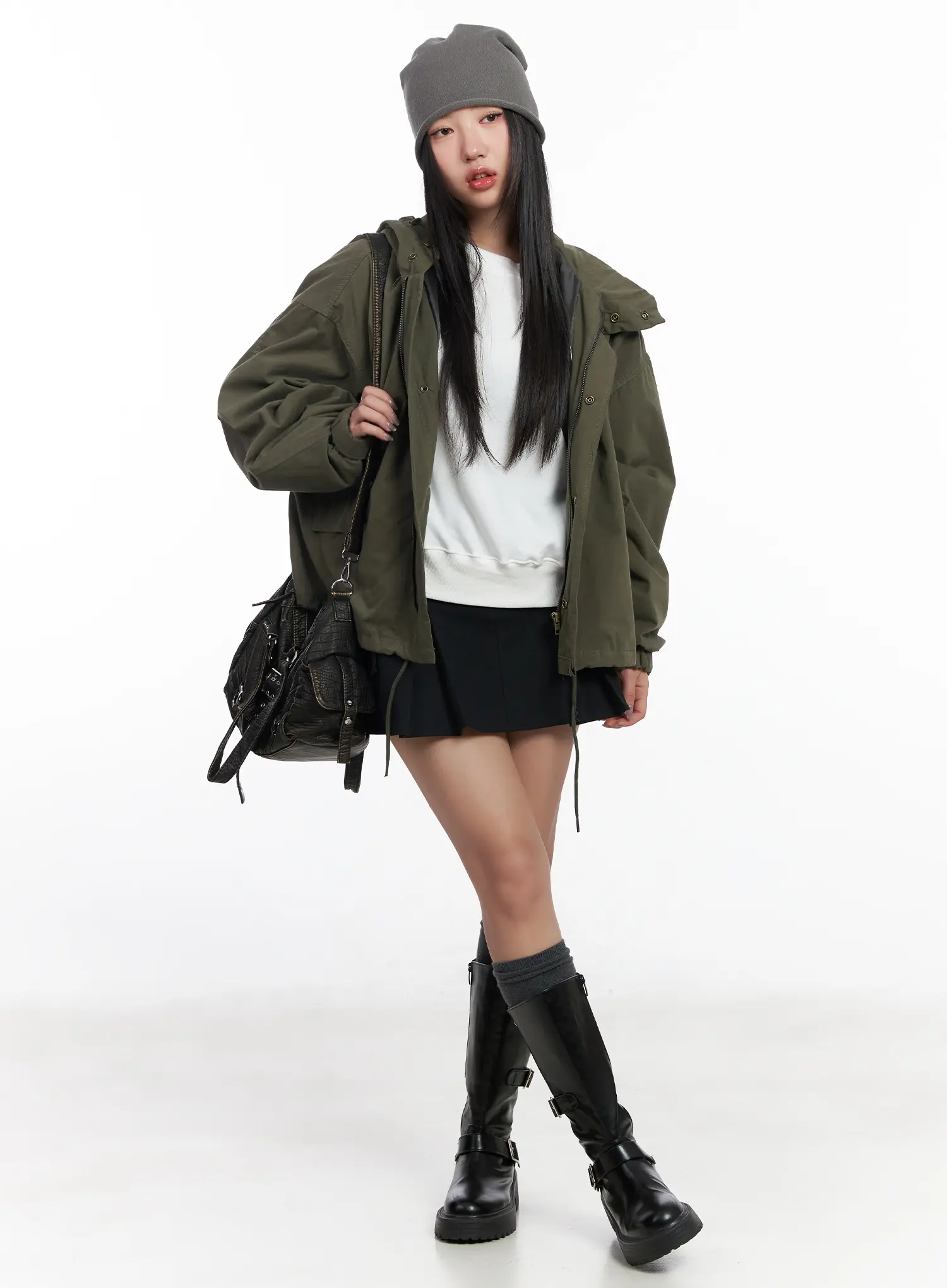 Simple Off-Shoulder Sweatshirt CF503 - Image 8