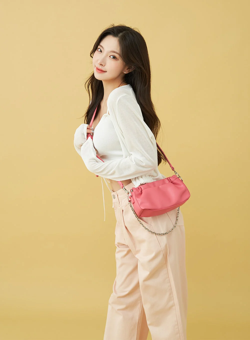 SIngle Pin-tuck Wide Cotton Pants BU13 - Image 13