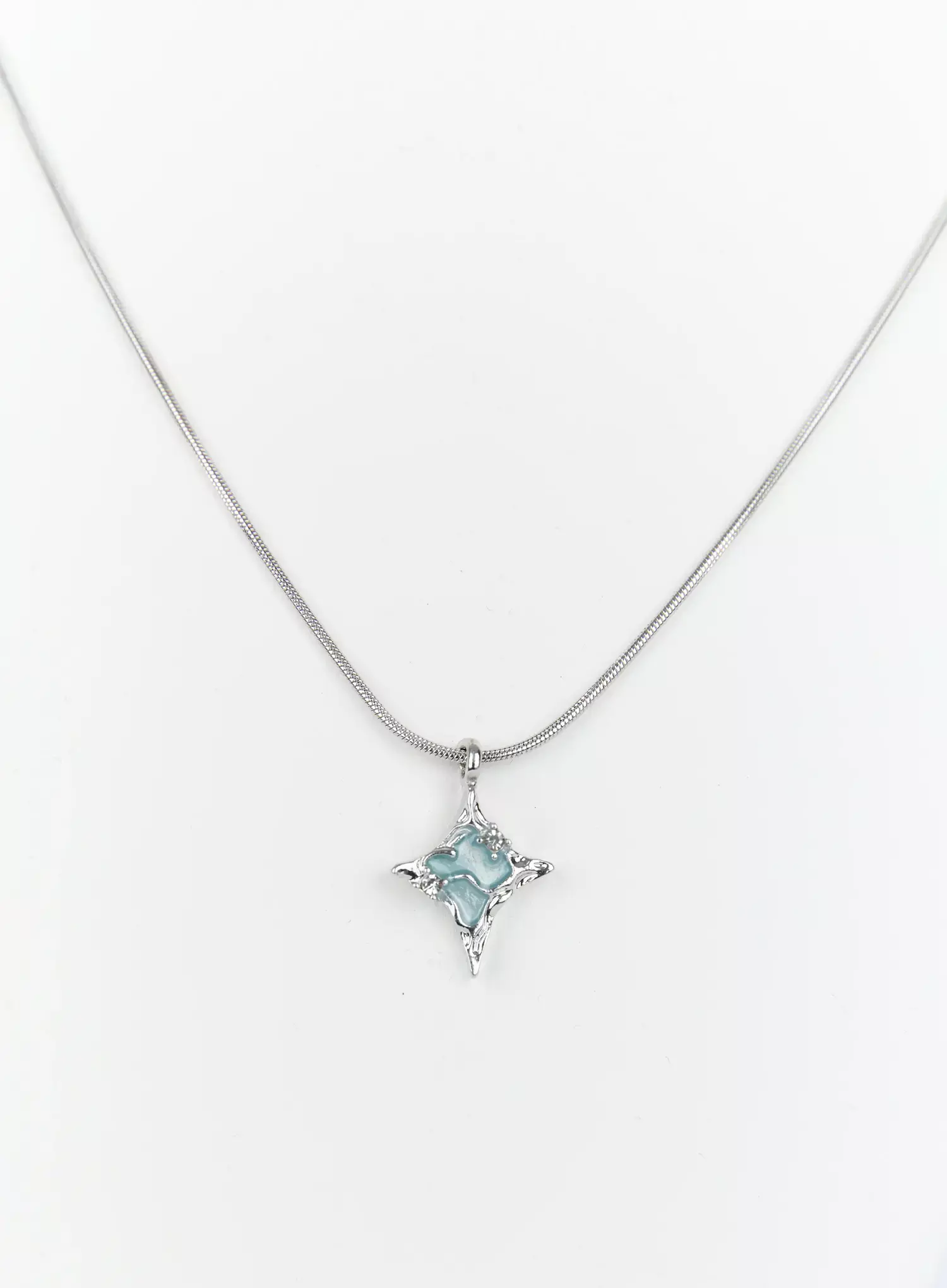 Sky Beaded Layered Necklace IG512 - Image 9