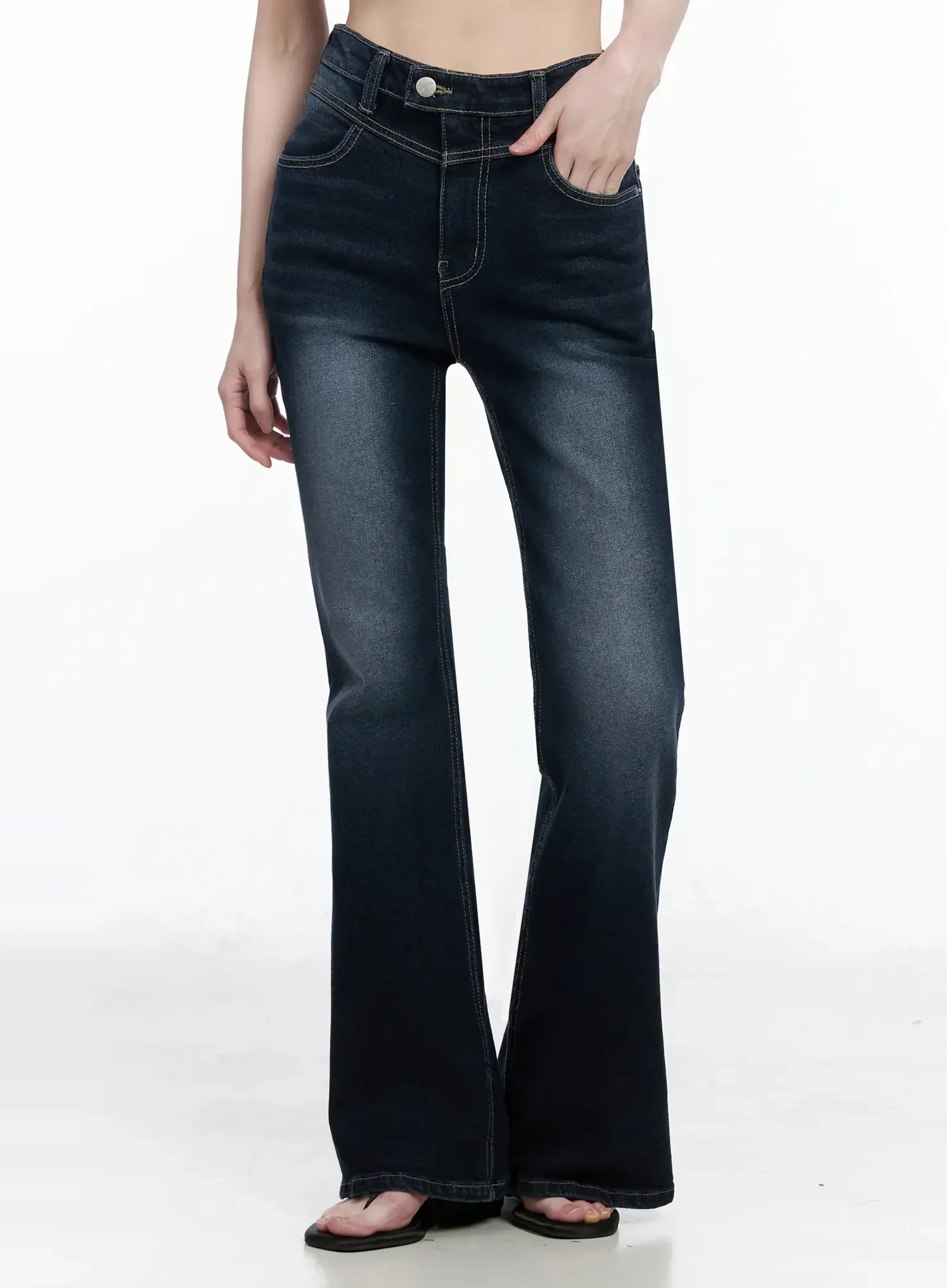 Skylar High-Waist Flare Jeans IY511 - Image 5