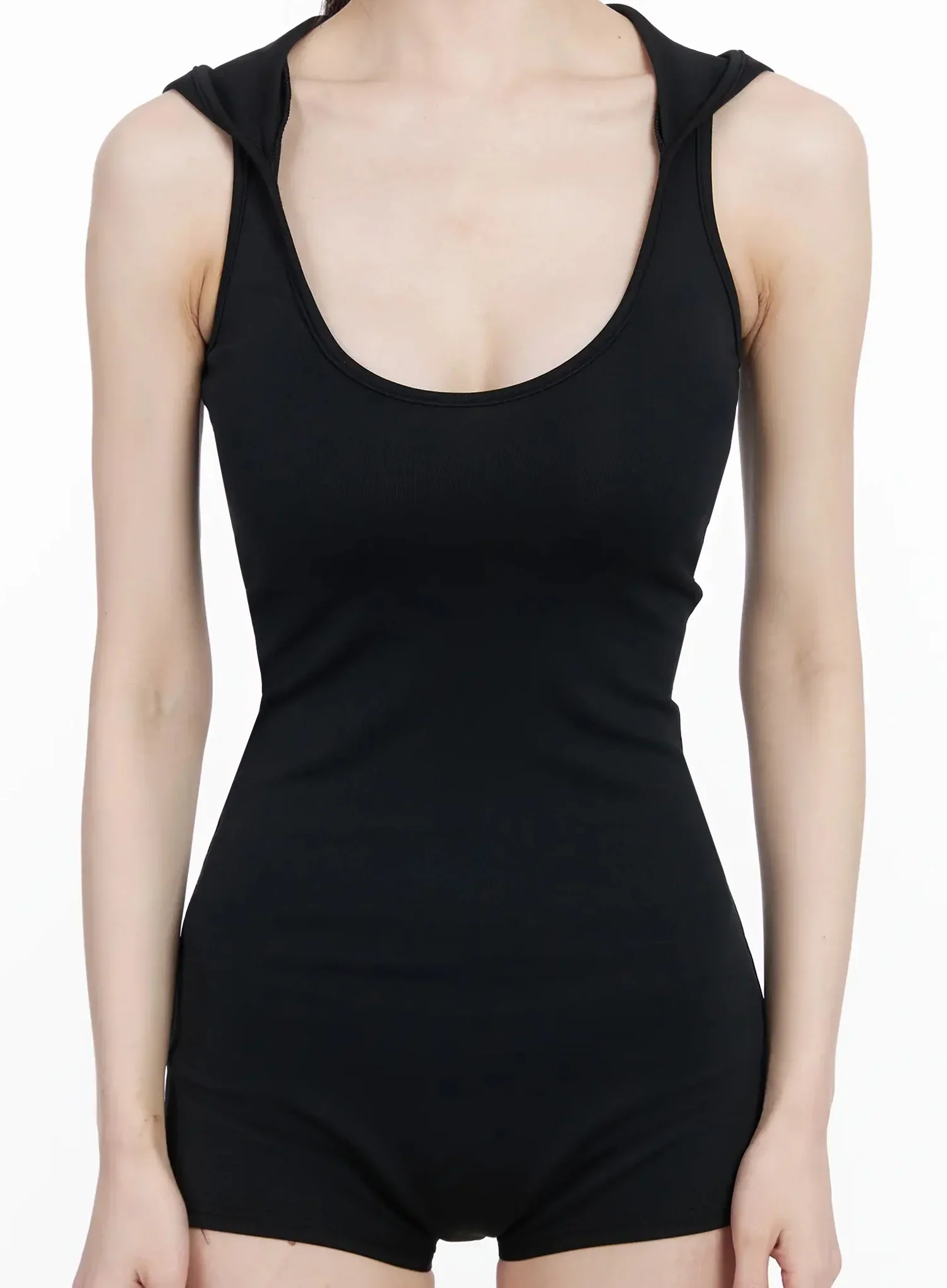 Sleek Hooded Jumpsuit IY511 - Image 4