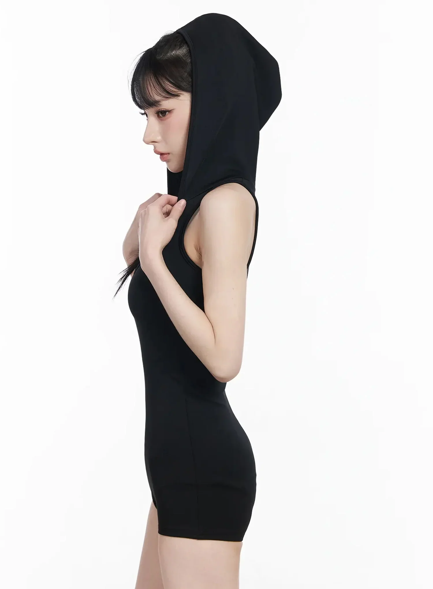 Sleek Hooded Jumpsuit IY511 - Image 7