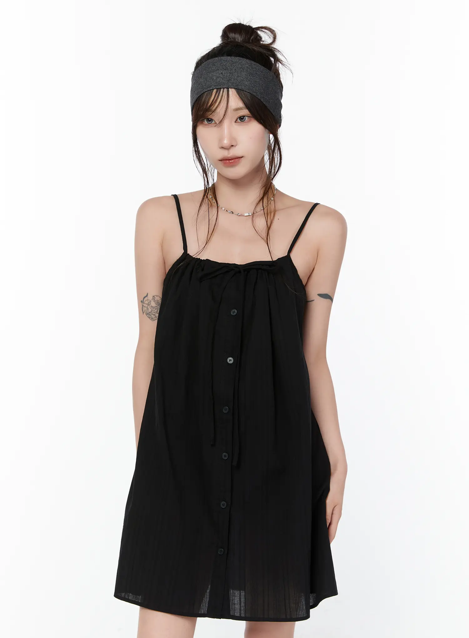 Sleeveless Tie Front Dress CY515 - Image 6