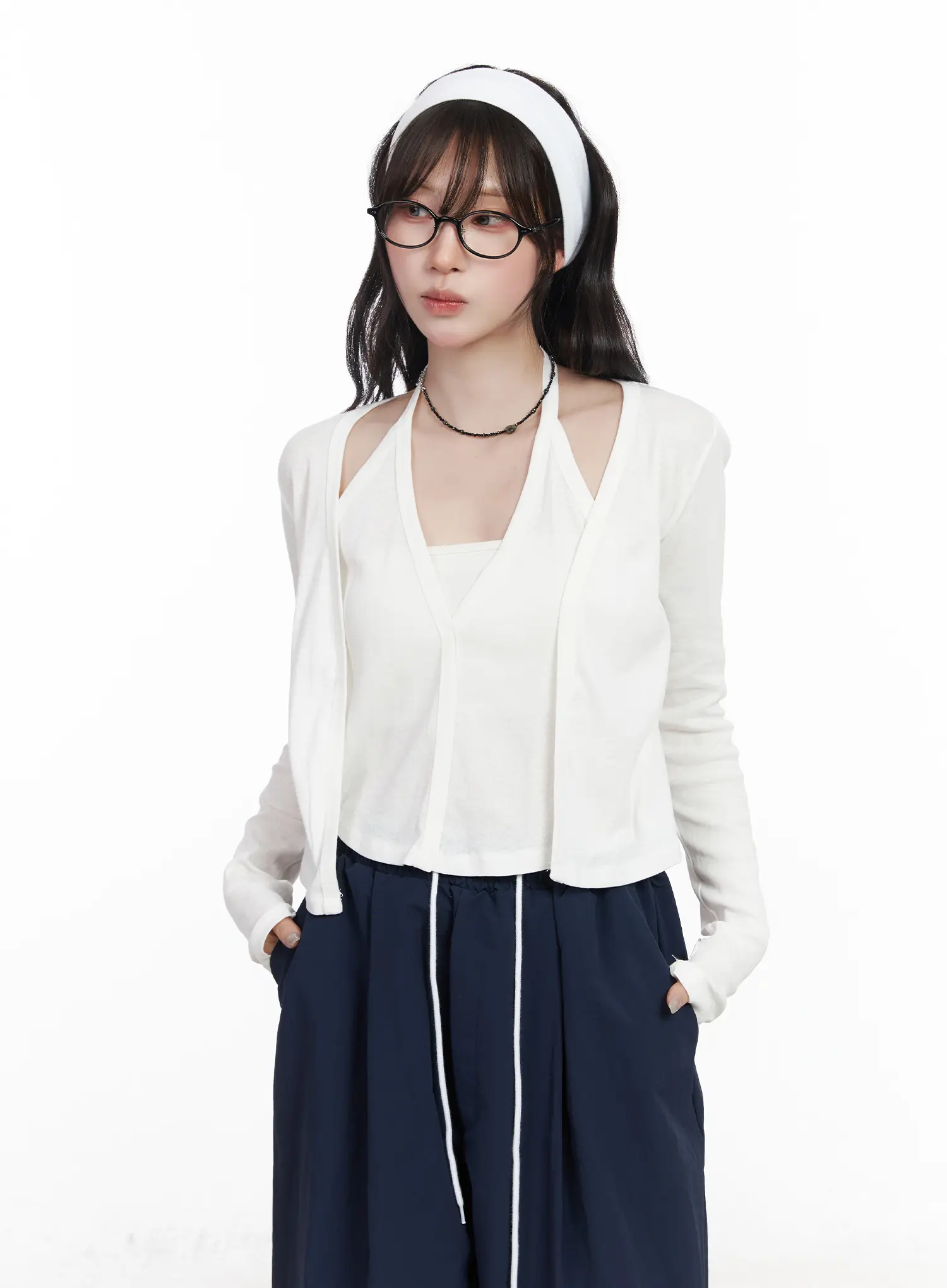Sleeveless Top and Cardigan Set CF523 - Image 5