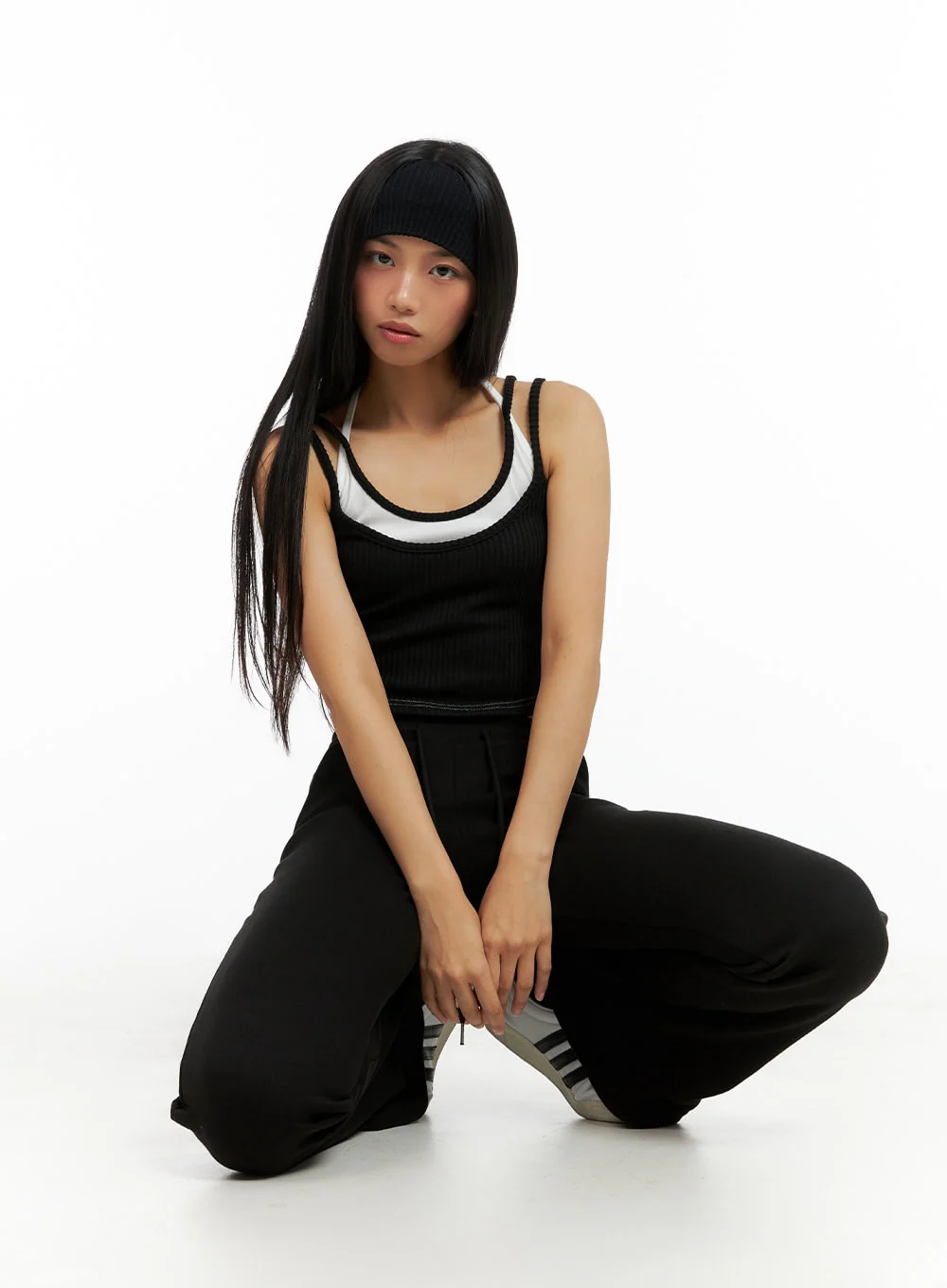 Slim Banded Bootcut Pants IL419 - Image 6