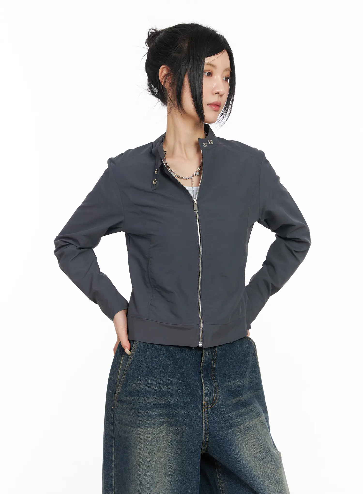 Slim Biker Jacket CM516 - Image 7