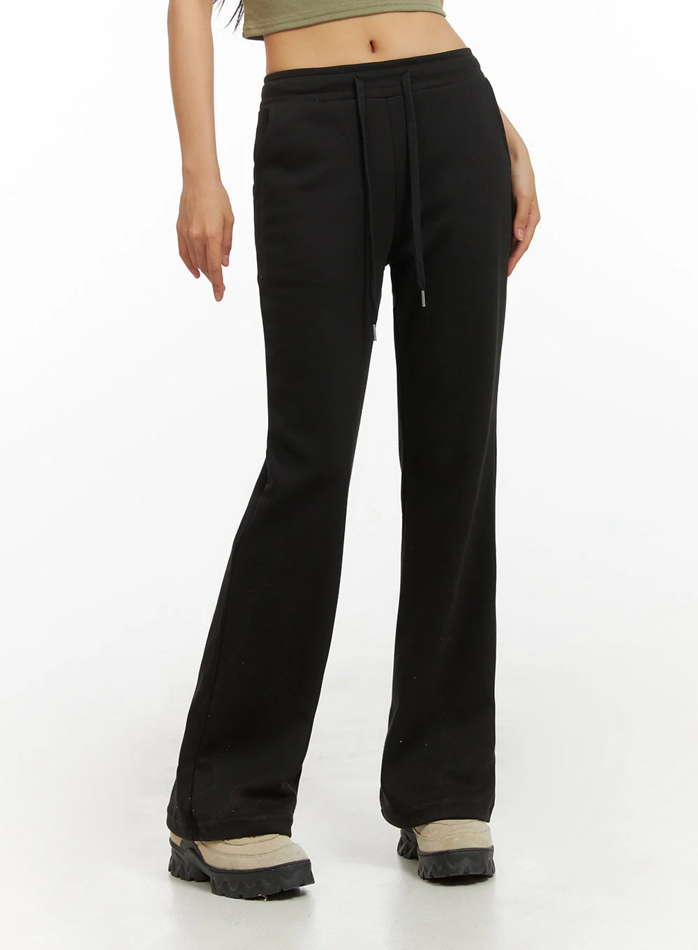 Slim Bootcut Sweatpants IY422 - Image 2
