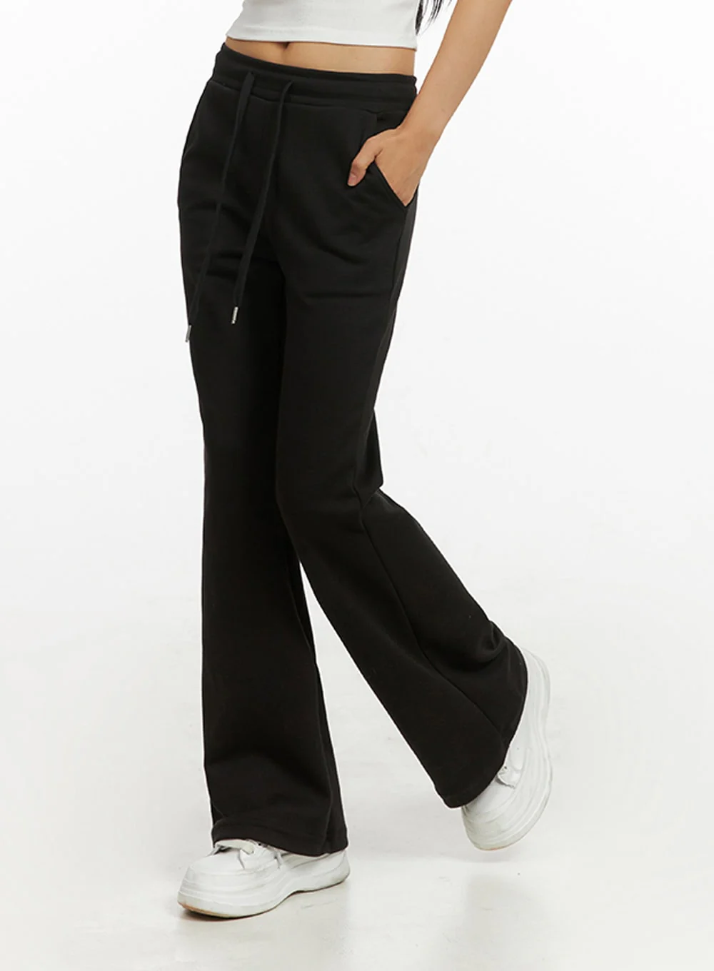 Slim Bootcut Sweatpants IY422 - Image 5