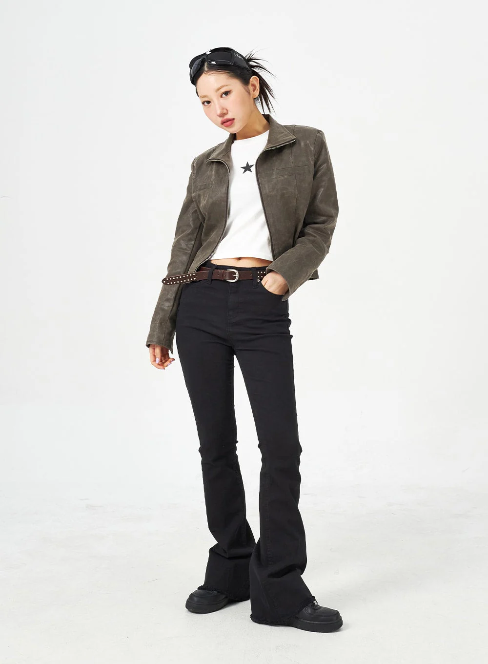 Slim Fit Bootcut Pants CM321 - Image 3